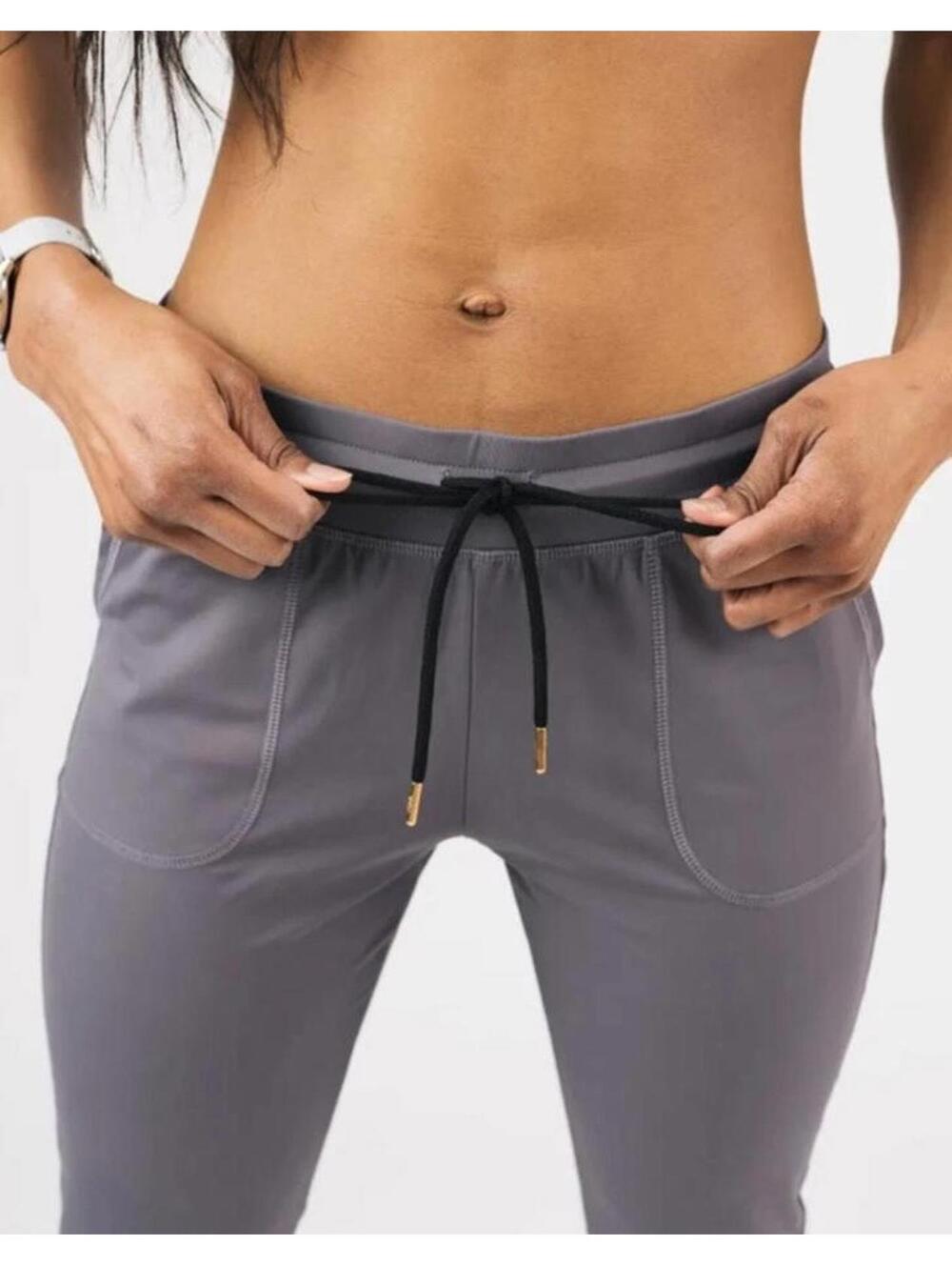Zyia Active Gray Nylon Spandex Jogger Pants size XS